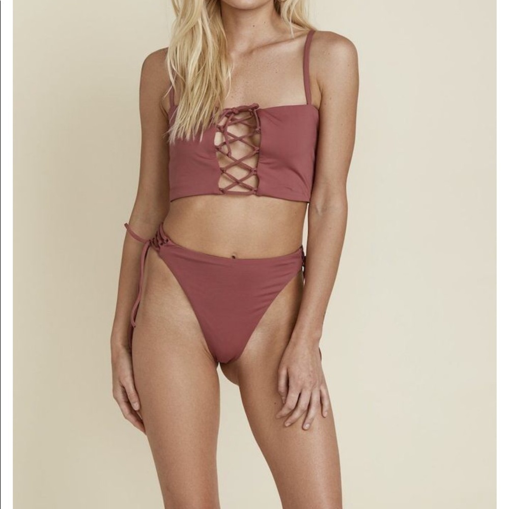 Mauve Dippin’ Daisy’s Bikini - size small